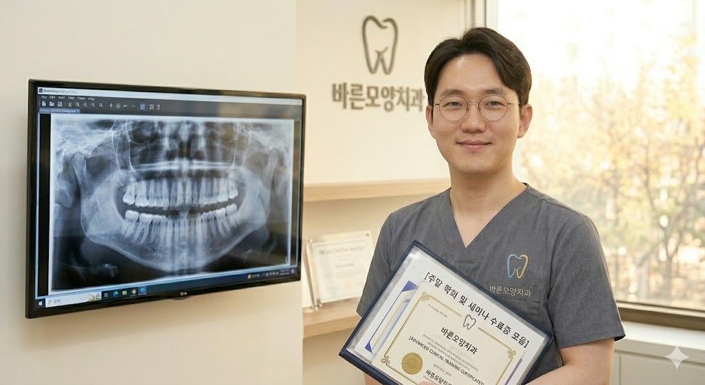 바른모양치과 김주형 원장의 턱관절 장애 및 안면 통증 관련 임상 세미나 수료증