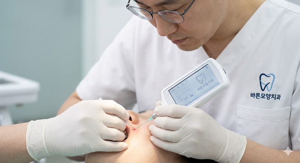 바른모양치과 매복사랑니 무통 발치 마취 과정